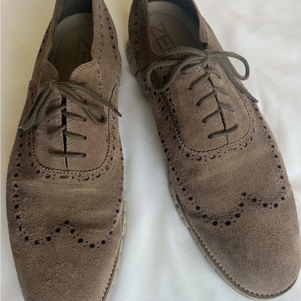 Men's Cole Haan suede casual oxford shoes - Picture 2 of 7